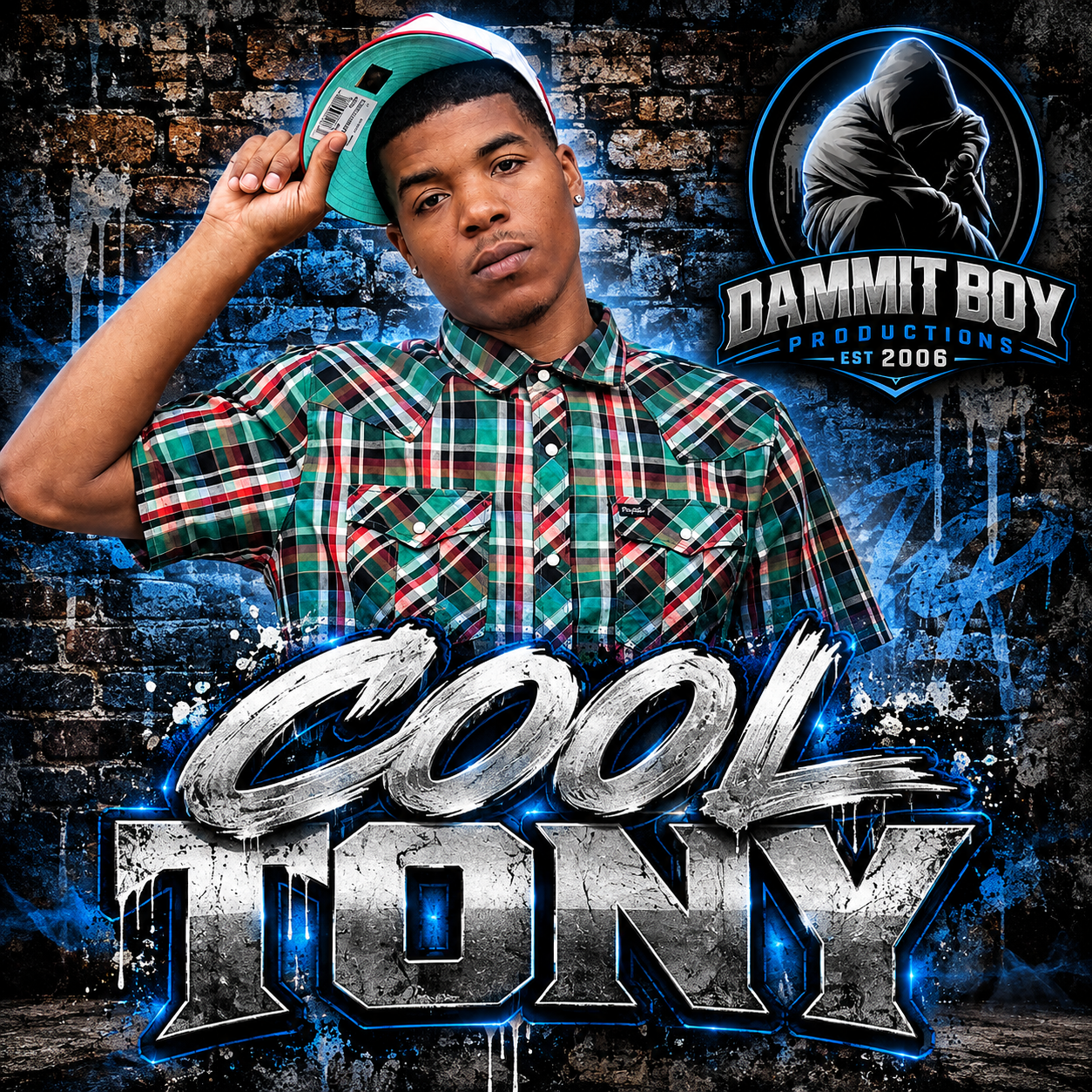 Cool Tony, Houston hip-hop artist and former Dammit Boy Productions recording artist, featured on his official artist cover.