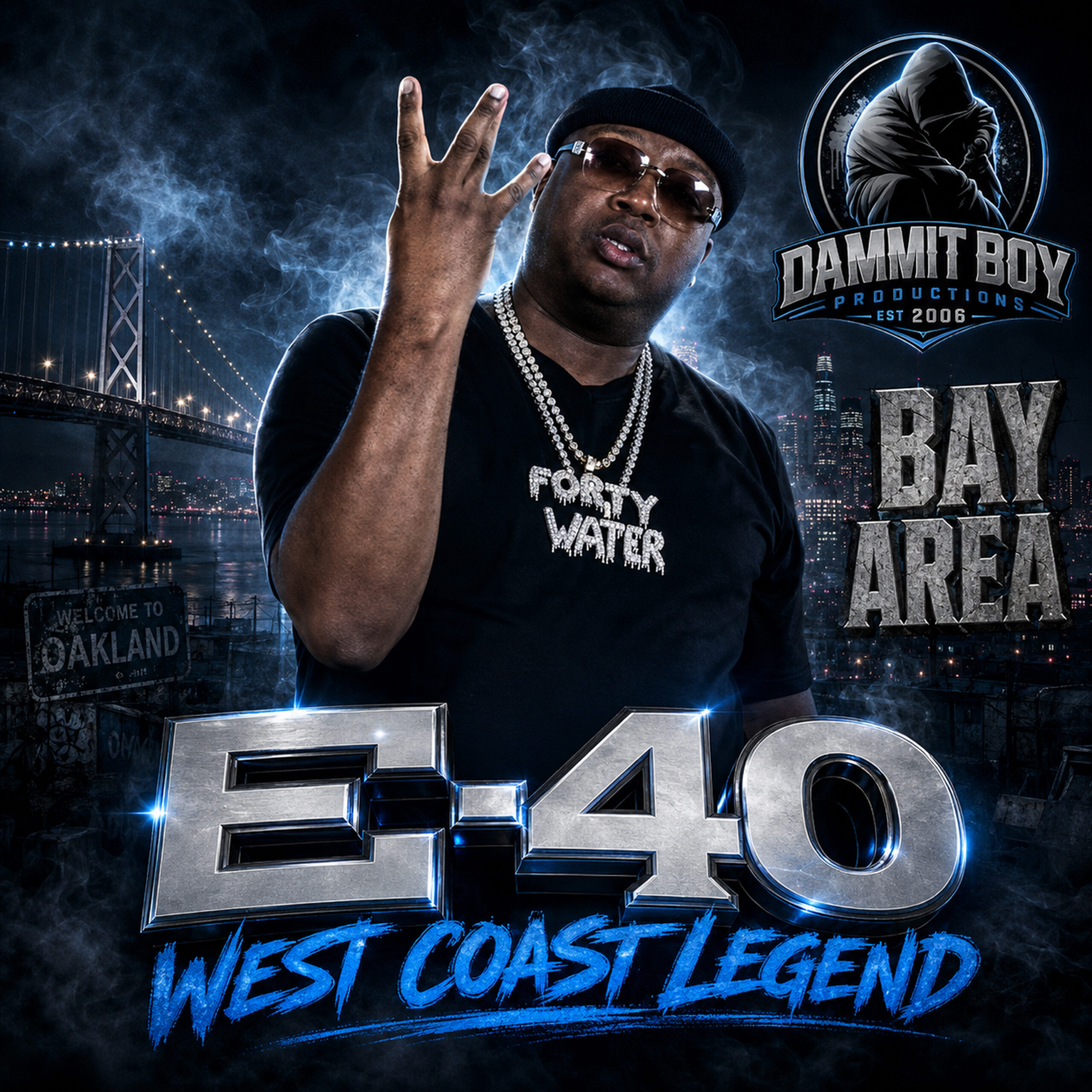 E-40, Bay Area hip-hop legend, entrepreneur, and West Coast rap pioneer.