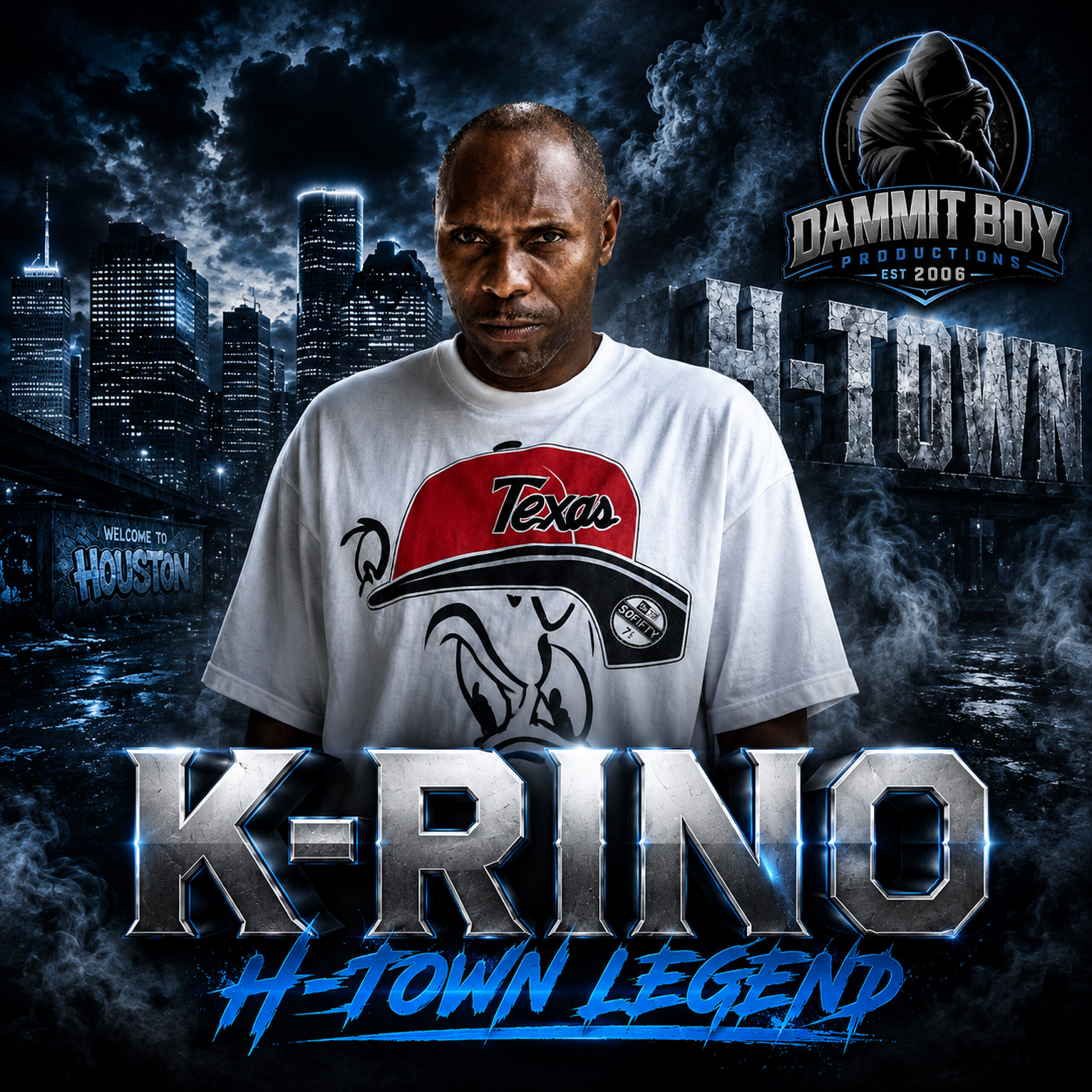 K-Rino, Houston hip-hop legend, lyricist, and independent rap pioneer.