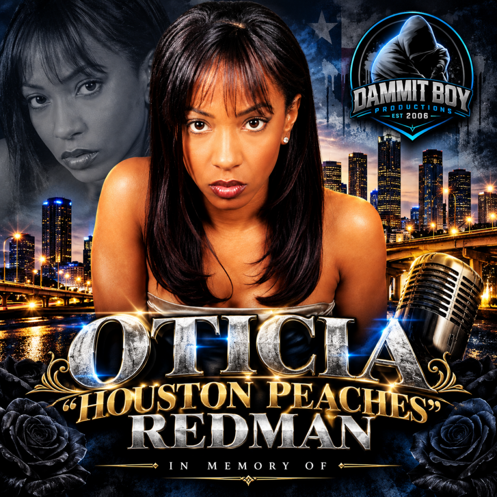 Oticia “Houston Peaches” Redman Houston R&B vocalist memorial artwork