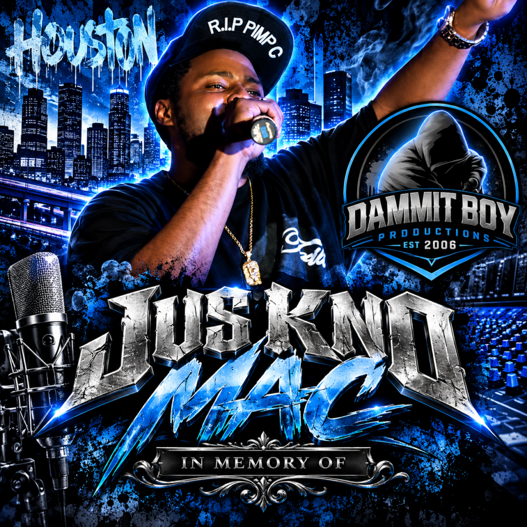 Jus Kno Mac Houston hip-hop artist memorial artwork