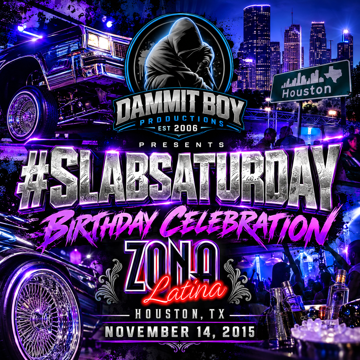 SlabSaturday Birthday Celebration at Zona Latina in Houston on November 14, 2015