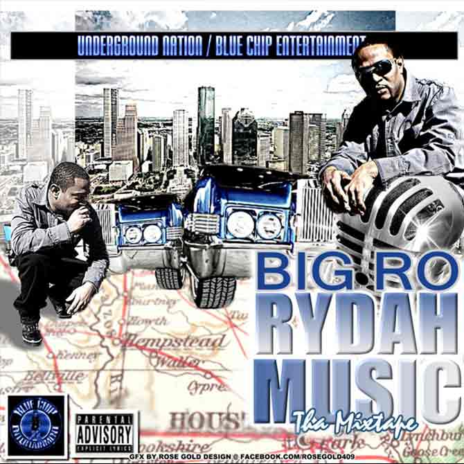 Original RYDAH MUSIC release artwork by Big Ro the Street Soldier
